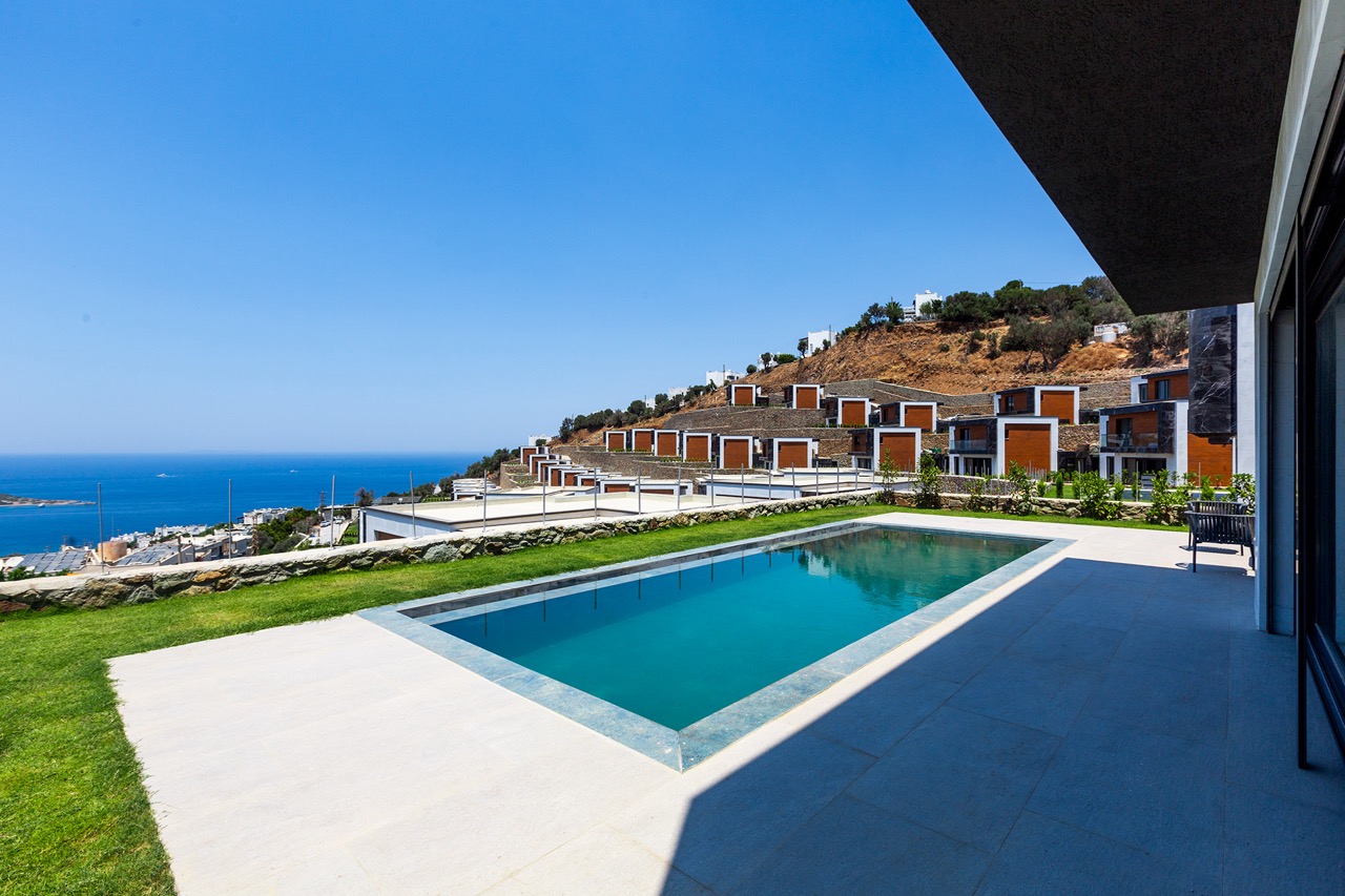 Двухэтажные виллы с личным бассейном рядом с морем в Бодруме  - Фото 12