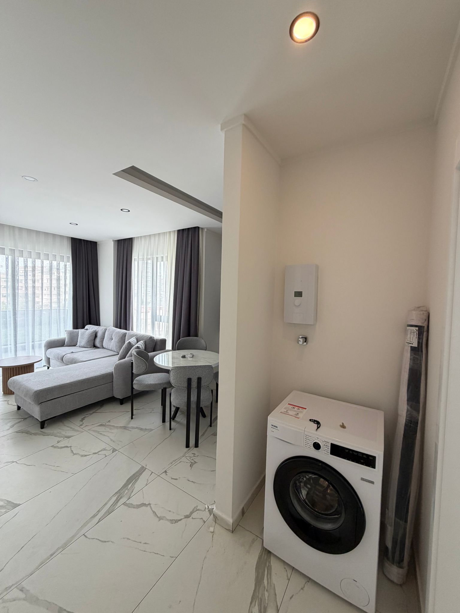 Квартира 1+1 в Аланье с мебелью и инфраструктурой комплекса - Фото 12