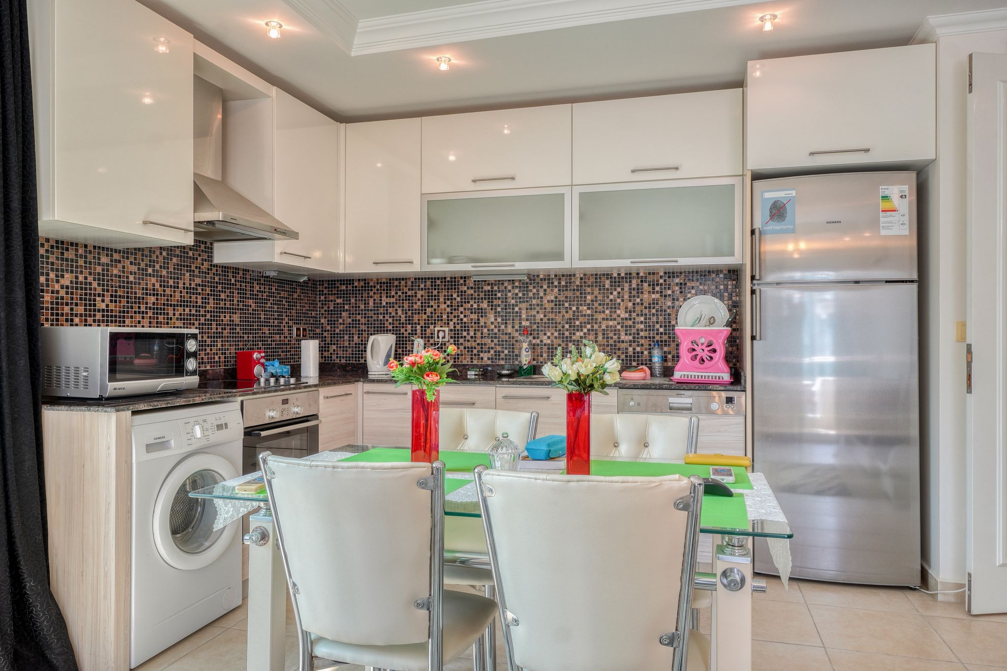 Меблированная квартира 1+1 с инфраструктурой комплекса в районе Оба  - Фото 14