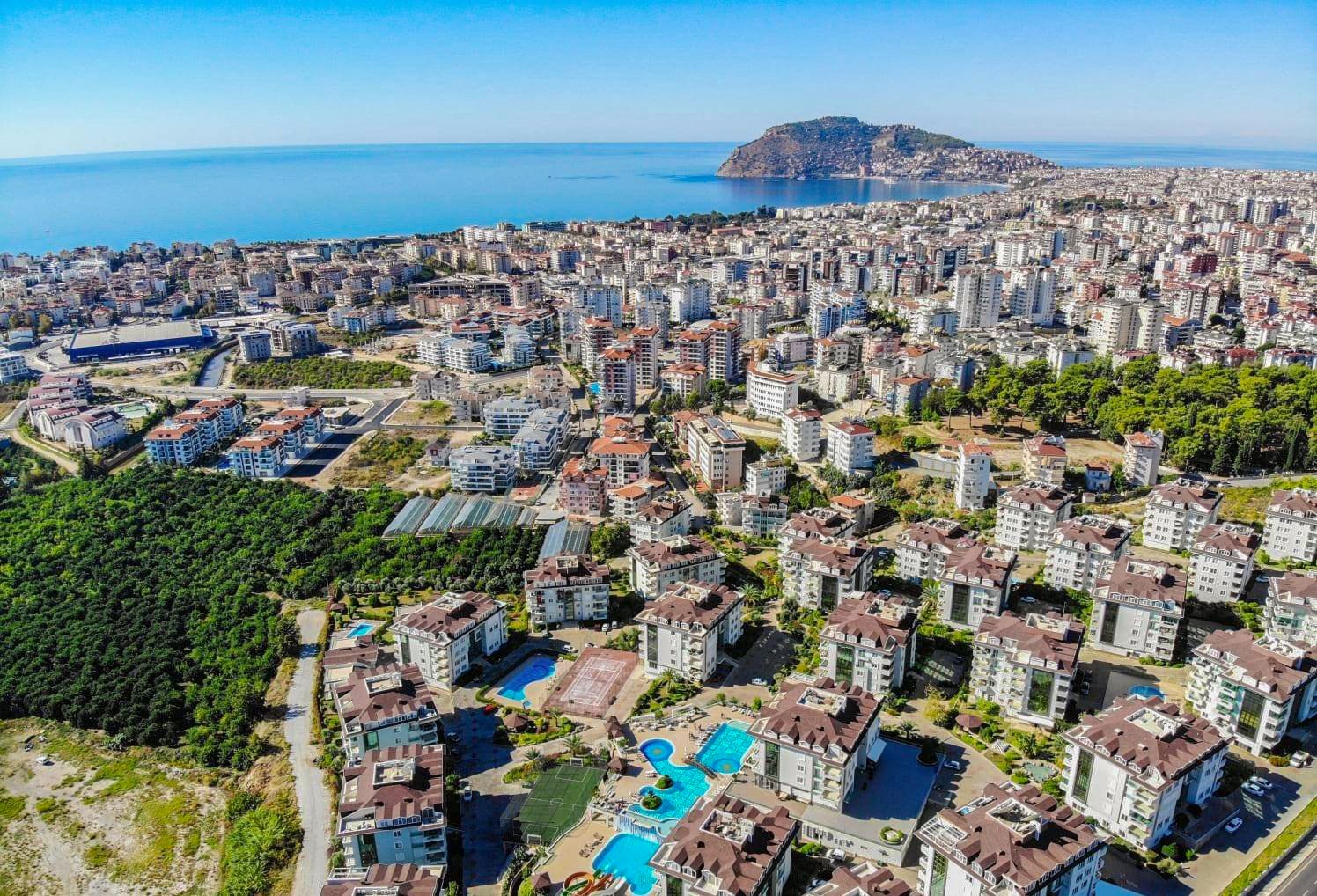 Меблированная квартира 1+1 с инфраструктурой комплекса в районе Оба  - Фото 2