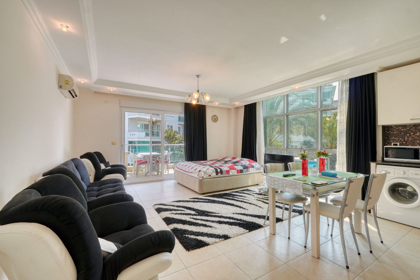 Меблированная квартира 1+1 с инфраструктурой комплекса в районе Оба  - Фото 9