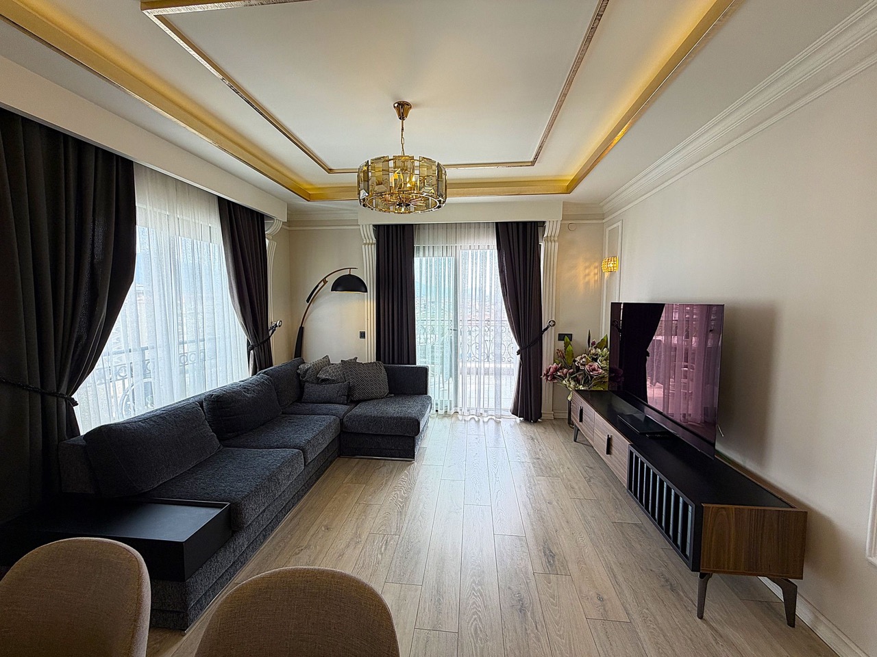 Апартаменты 3+1 в элитном комплексе в 200м от моря, центр Аланьи - Фото 15