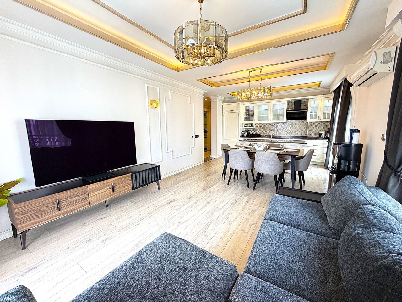 Апартаменты 3+1 в элитном комплексе в 200м от моря, центр Аланьи - Фото 16