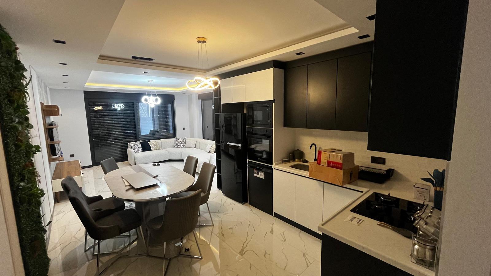 Двухуровневая вилла 3+1 в районе Инжекум с видом на море и приватной территорией - Фото 11