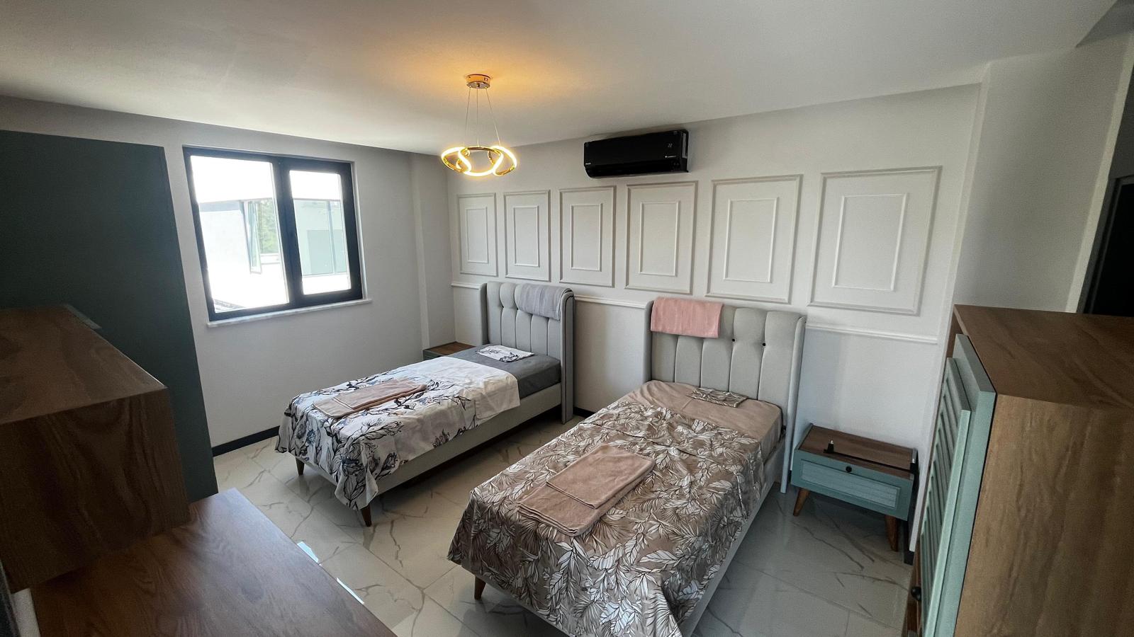 Двухуровневая вилла 3+1 в районе Инжекум с видом на море и приватной территорией - Фото 14