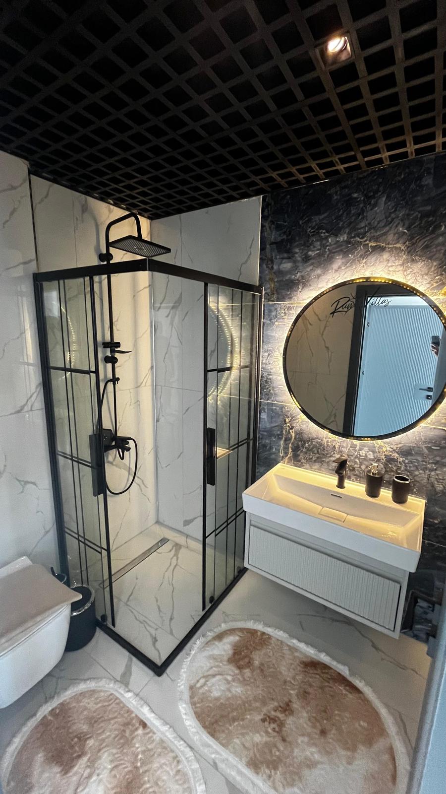 Двухуровневая вилла 3+1 в районе Инжекум с видом на море и приватной территорией - Фото 24