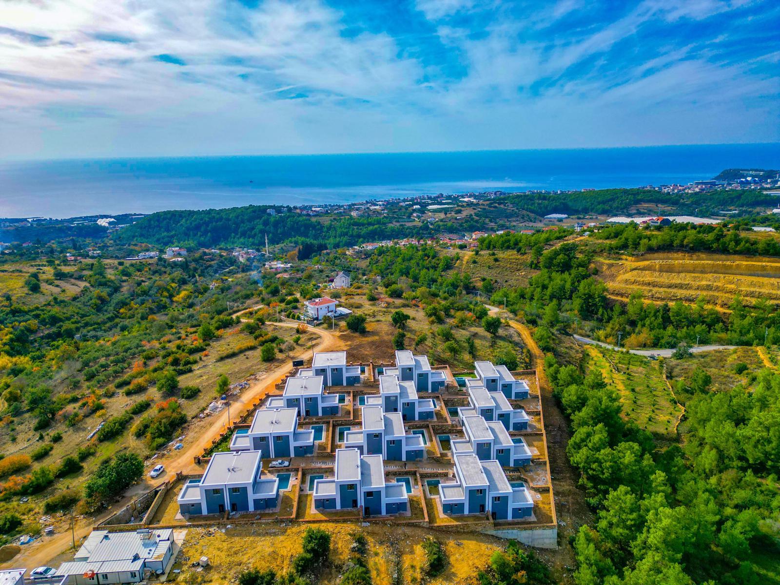 Двухуровневая вилла 3+1 в районе Инжекум с видом на море и приватной территорией - Фото 8