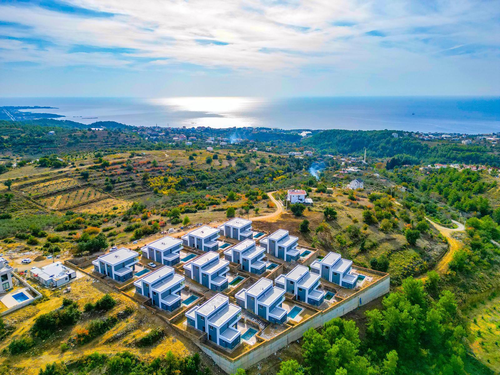 Двухуровневая вилла 3+1 в районе Инжекум с видом на море и приватной территорией - Фото 7