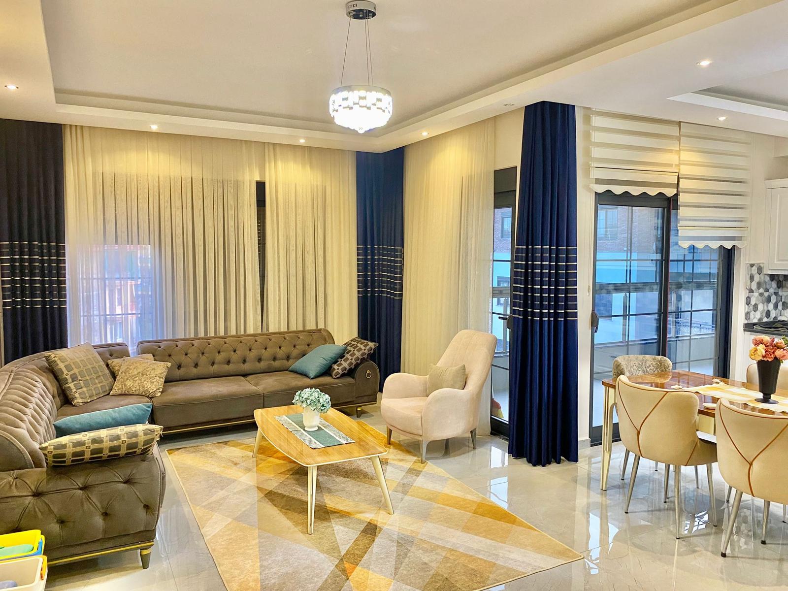 Меблированные апартаменты 4+1 в Оба — 170 м² в современном комплексе