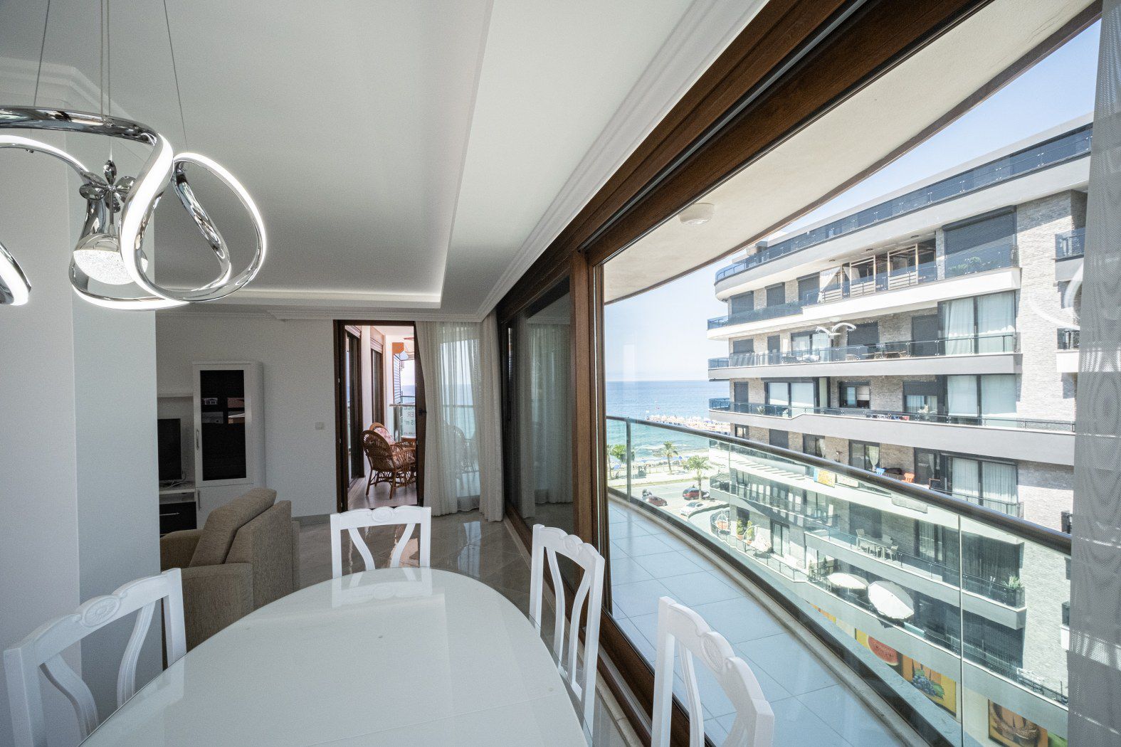 Меблированные апартаменты 3+1 в Оба, Алания — 155 м², на первой береговой линии с видом на море  - Фото 13