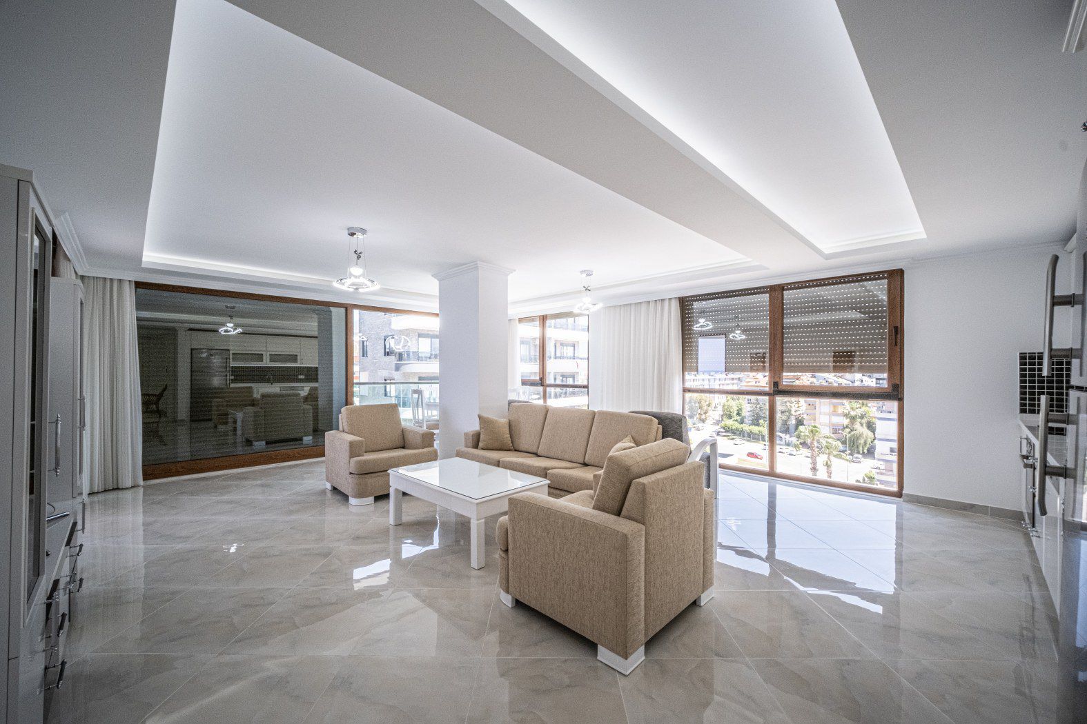 Меблированные апартаменты 3+1 в Оба, Алания — 155 м², на первой береговой линии с видом на море  - Фото 7