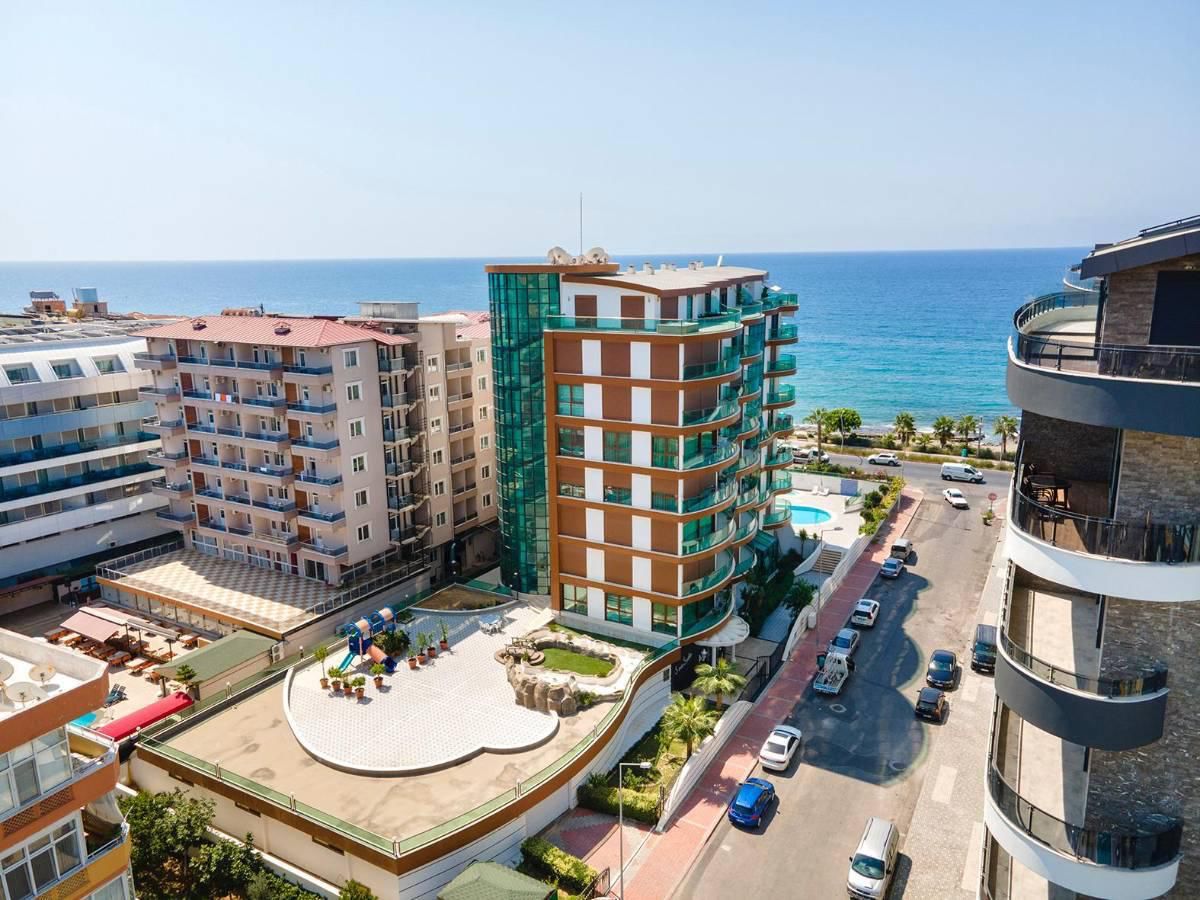 Меблированные апартаменты 3+1 в Оба, Алания — 155 м², на первой береговой линии с видом на море  - Фото 2