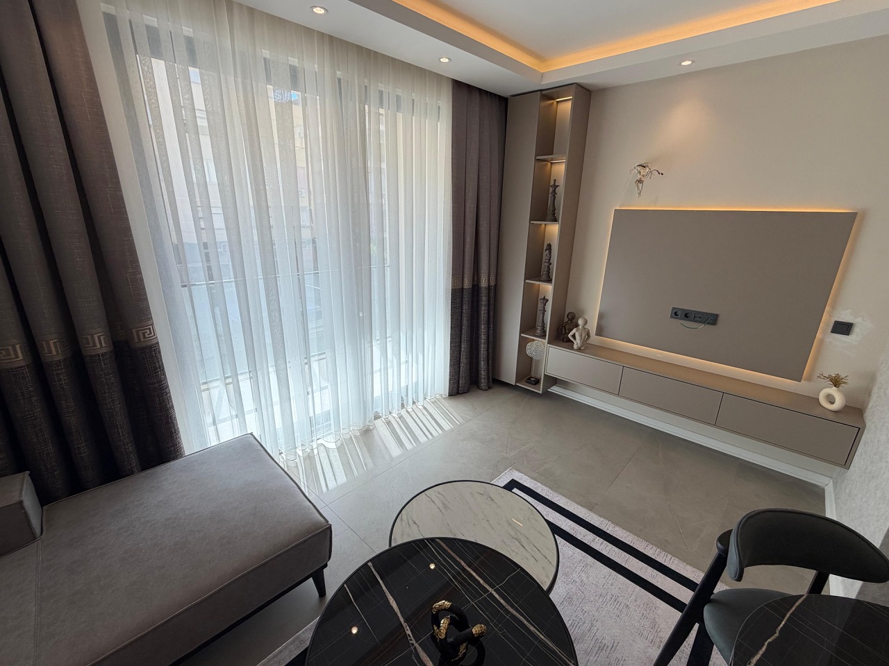 Квартира 1+1 в Алании в районе Клеопатра в 400 метрах от пляжа - Фото 5