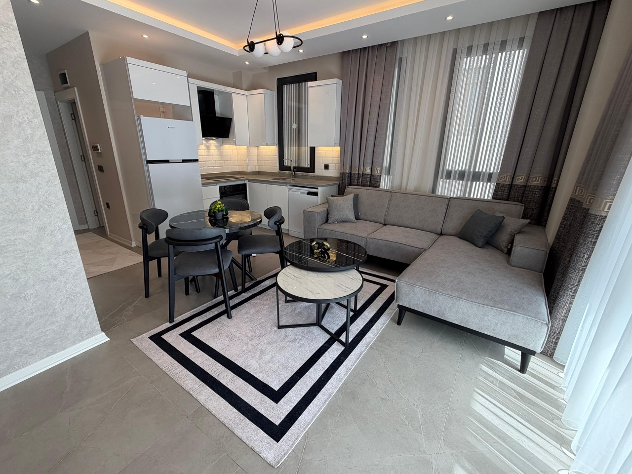 Квартира 1+1 в Алании в районе Клеопатра в 400 метрах от пляжа - Фото 3