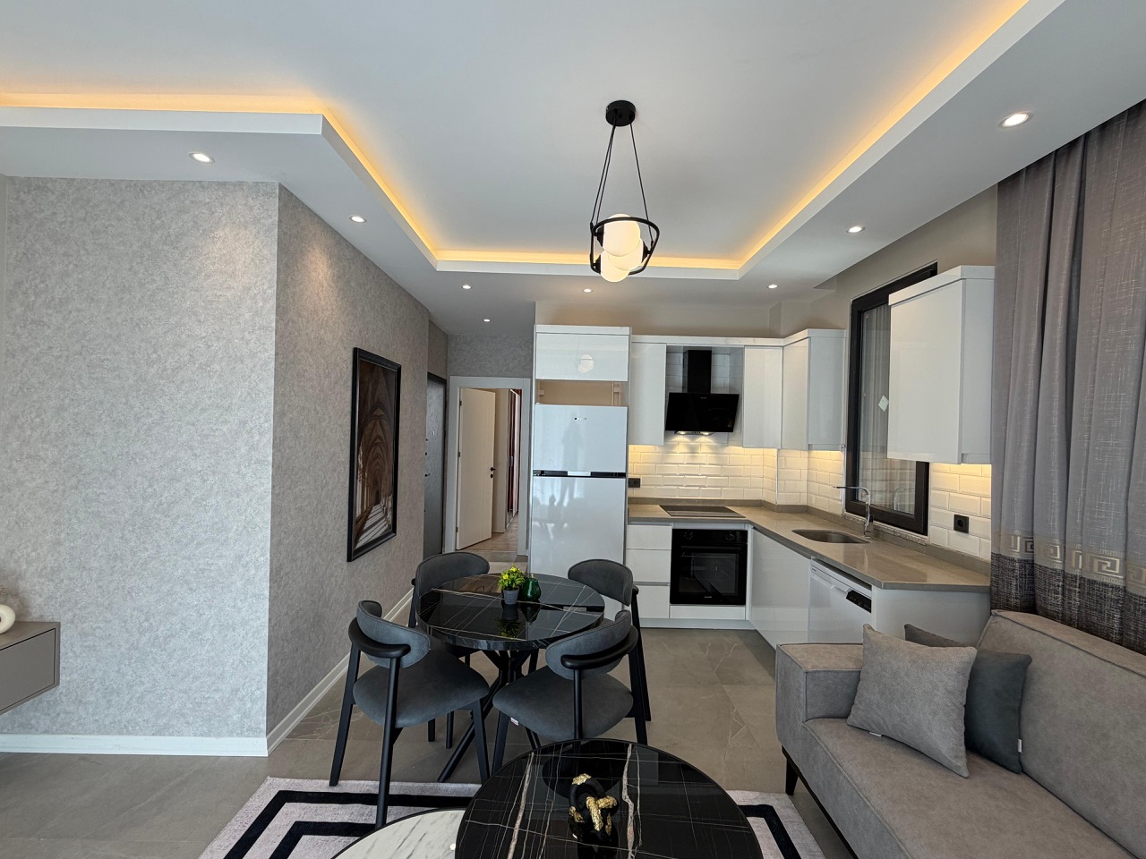 Квартира 1+1 в Алании в районе Клеопатра в 400 метрах от пляжа - Фото 4