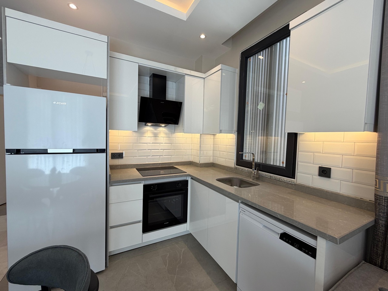 Квартира 1+1 в Алании в районе Клеопатра в 400 метрах от пляжа - Фото 6