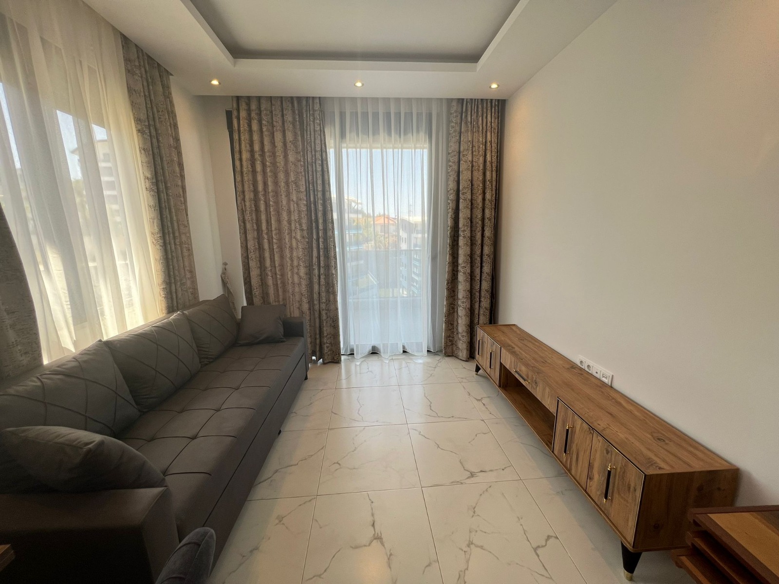 Квартира 1+1 в Алании в районе Каргыджак с мебелью и инфраструктурой - Фото 7