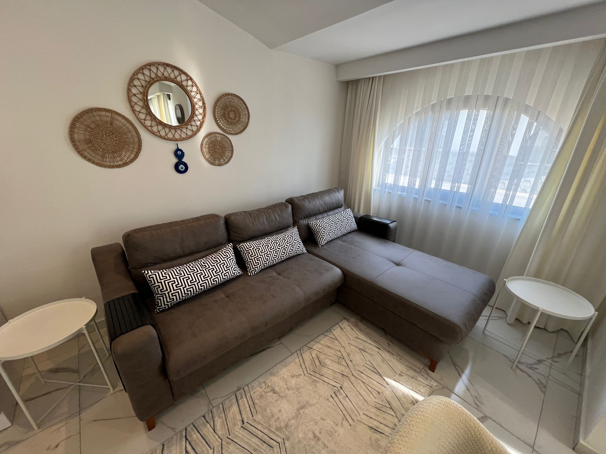 Меблированный дуплекс 3+1 в центре Алании в 700 м от пляжа - Фото 7