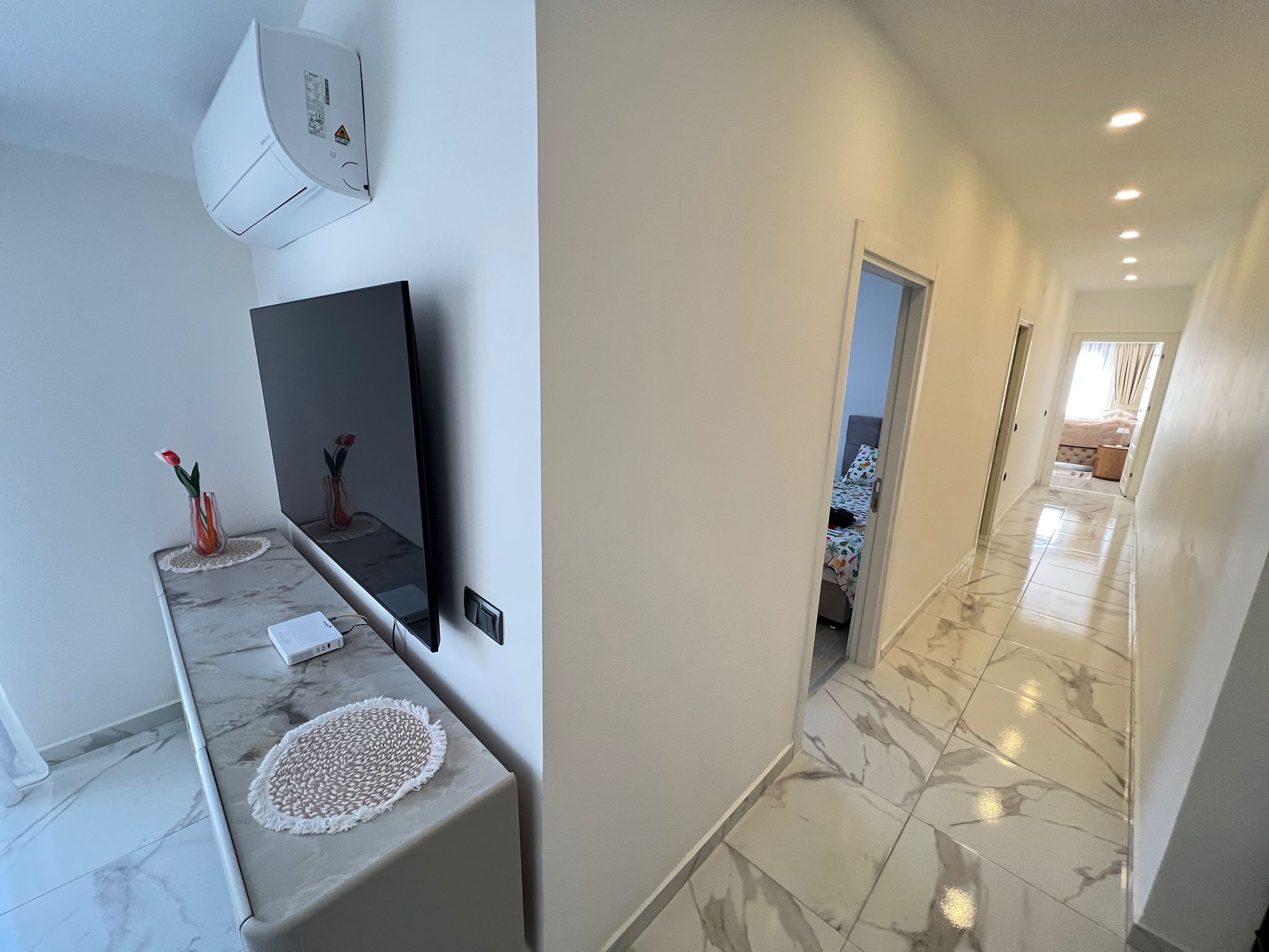 Меблированный дуплекс 3+1 в центре Алании в 700 м от пляжа - Фото 12