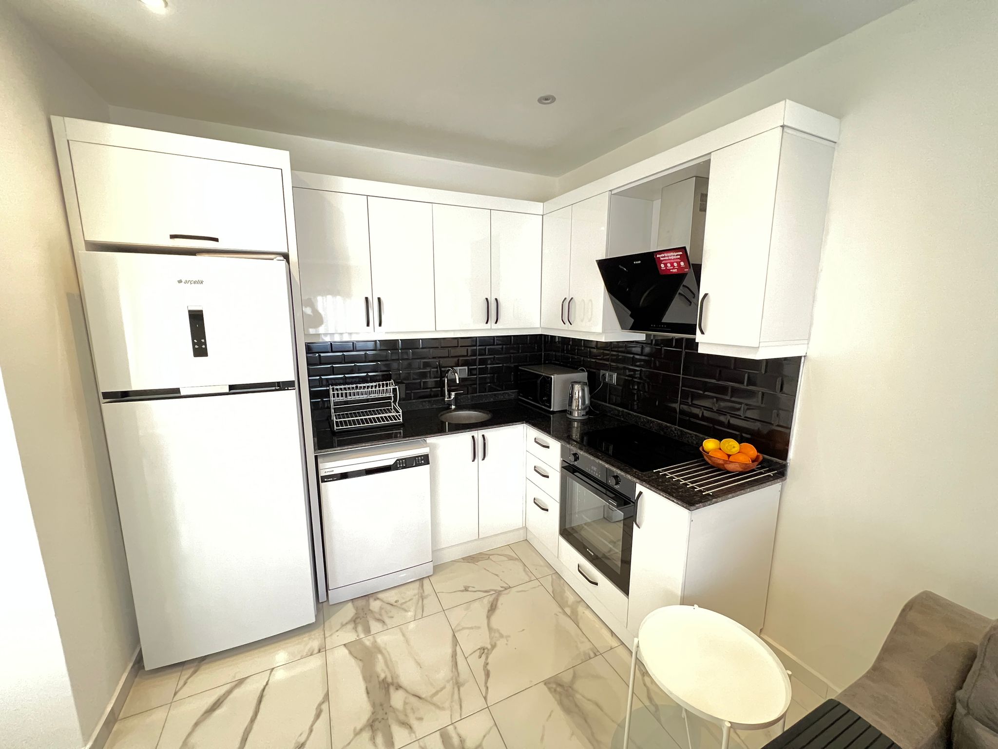 Меблированный дуплекс 3+1 в центре Алании в 700 м от пляжа - Фото 11