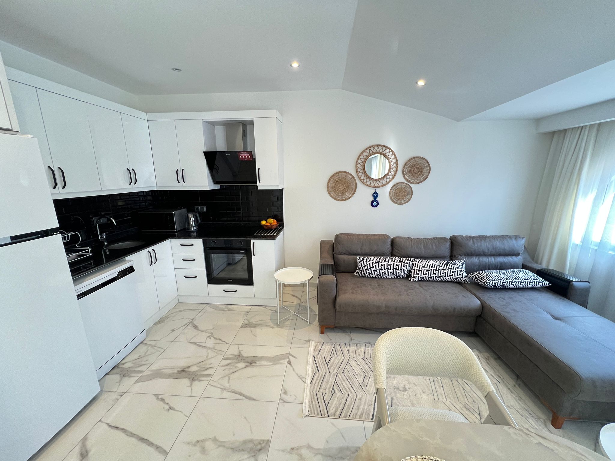 Меблированный дуплекс 3+1 в центре Алании в 700 м от пляжа - Фото 5