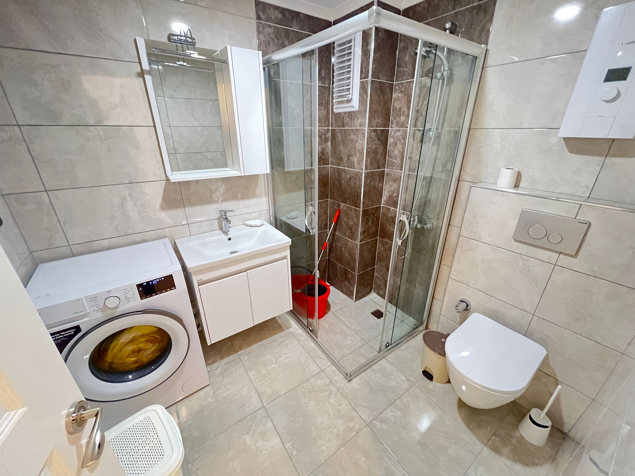 Меблированный дуплекс 3+1 в центре Алании в 700 м от пляжа - Фото 21