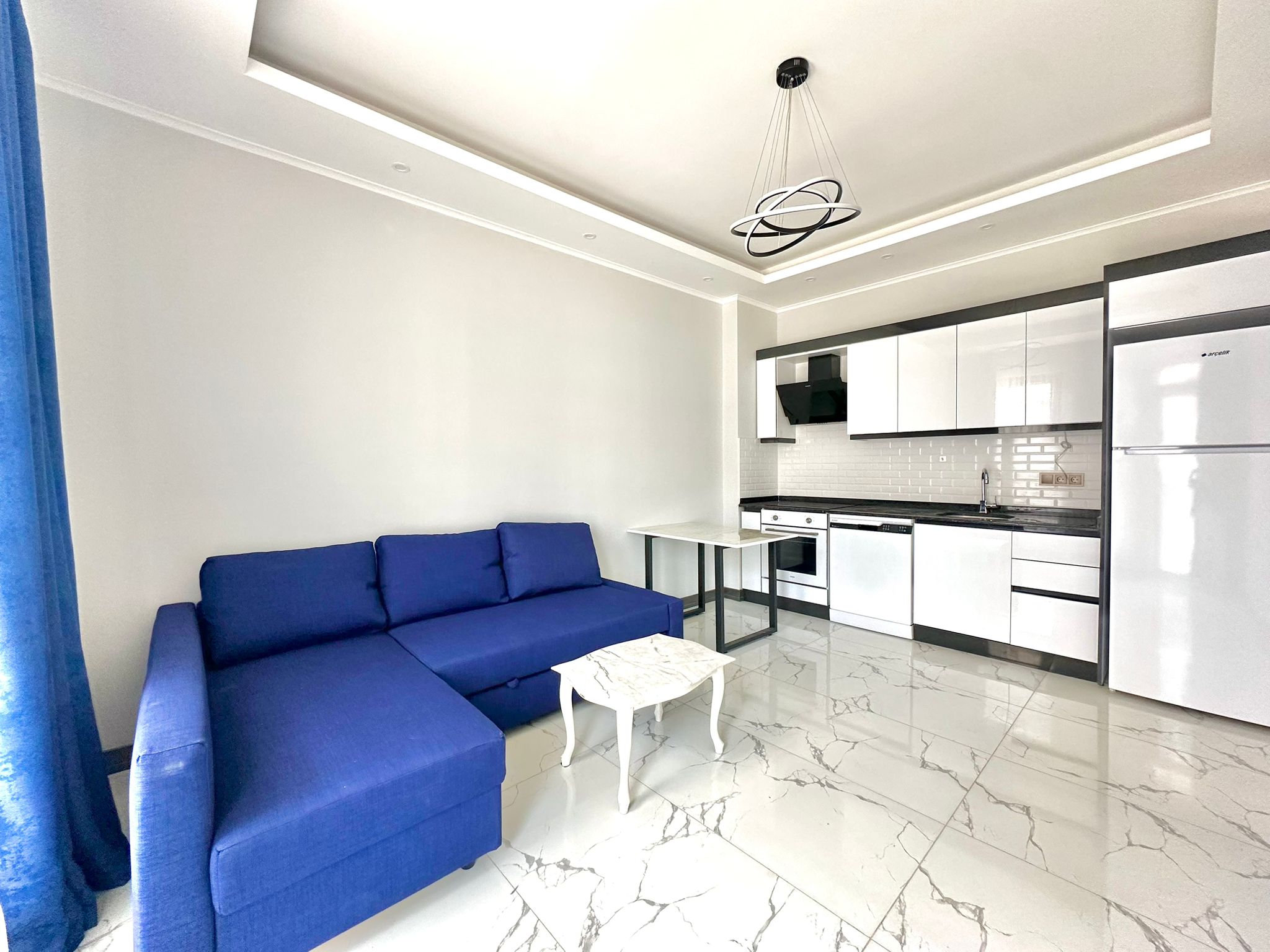 Меблированная квартира 1+1 в районе Клеопатра в Аланье, 700 м до пляжа - Фото 3