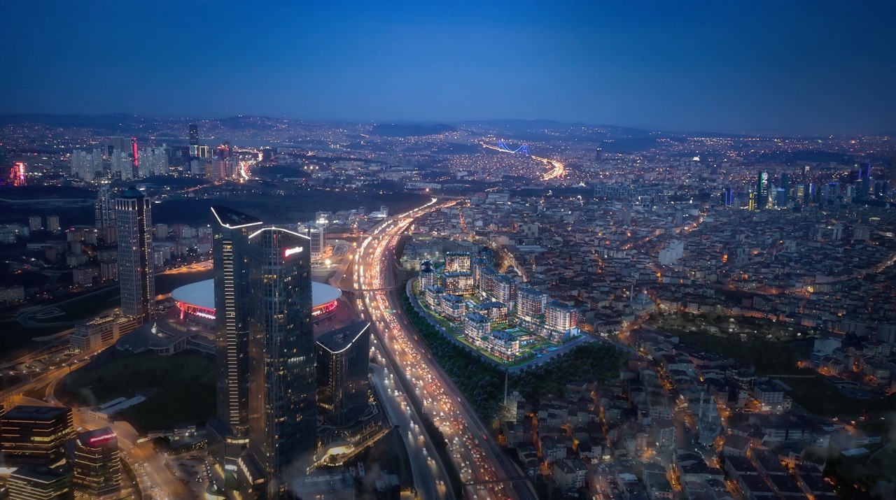 Апартаменты в Стамбуле с инфраструктурой и природным окружением в районе Левент - Фото 12