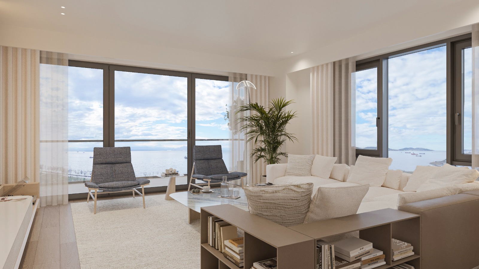 Квартиры на первой береговой линии в Стамбуле с видом на море и острова - Фото 34