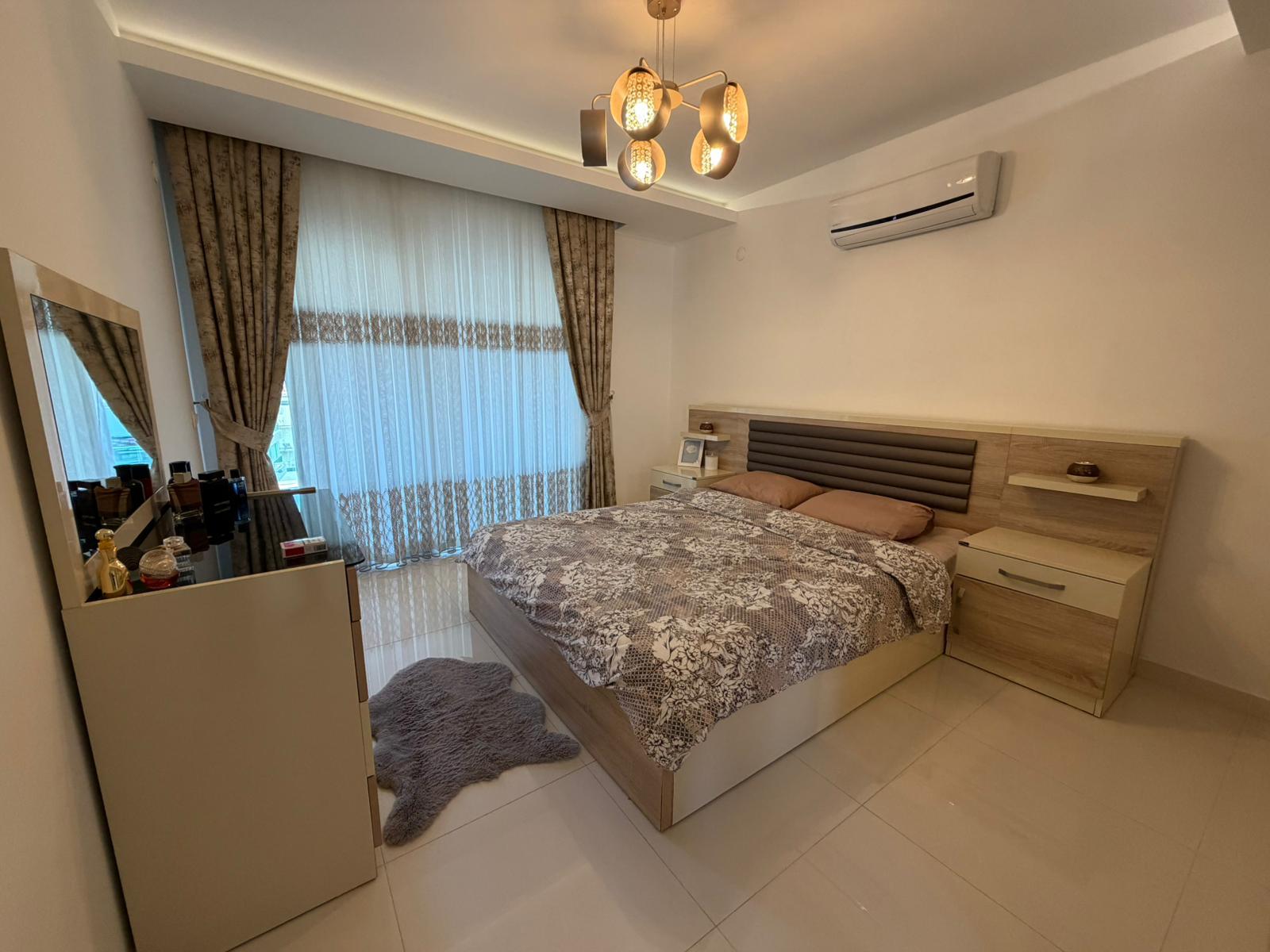 Просторный меблированный дуплекс 3+1 в Аланье, 350 м от пляжа Клеопатра - Фото 11