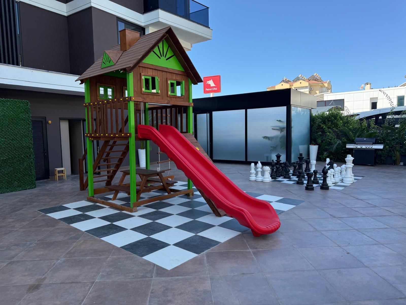 Апартаменты 1+1 в комплексе с инфраструктурой в районе Клеопатра, 450 м до пляжа - Фото 11