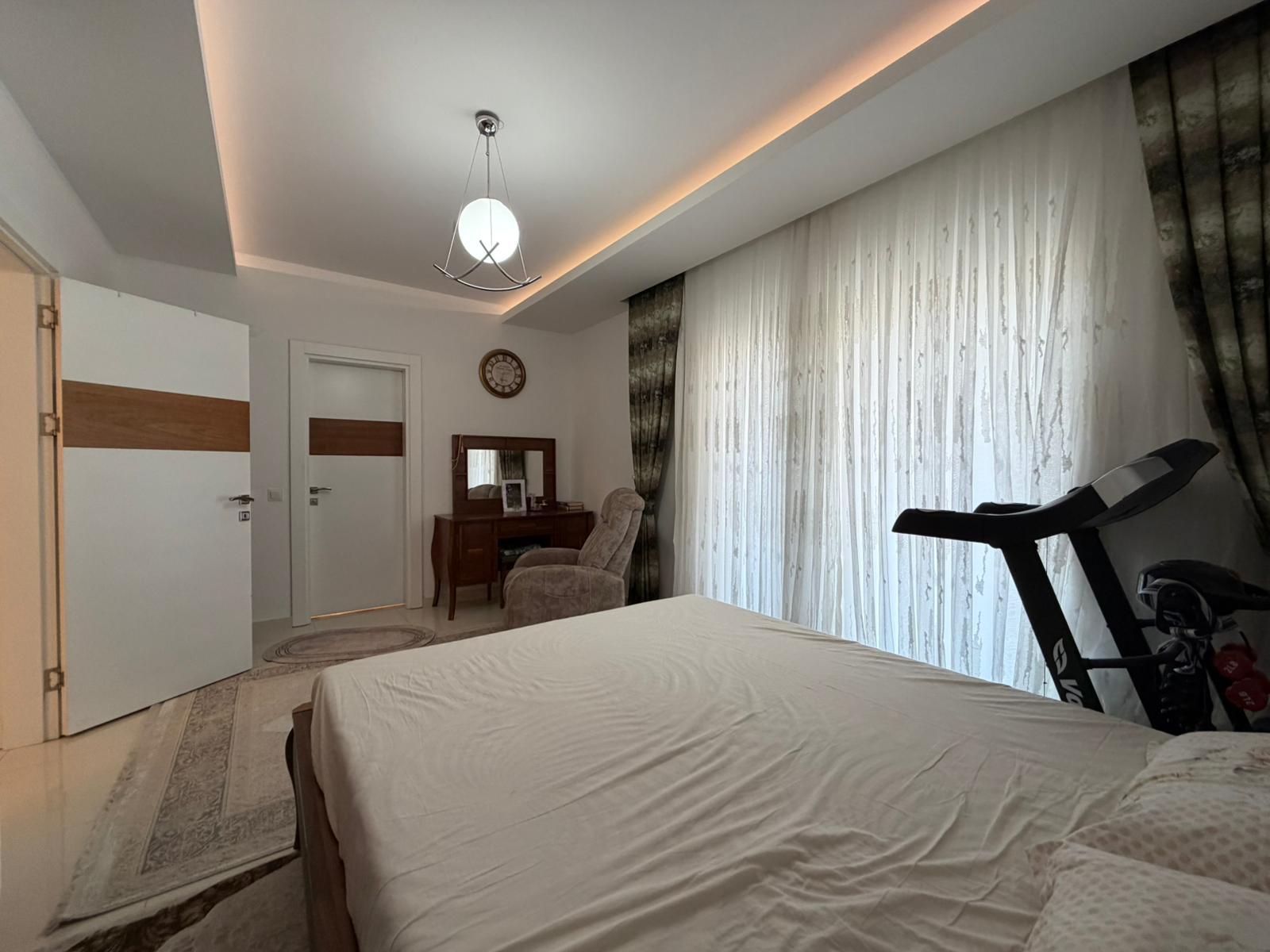 Просторный меблированный дуплекс 3+1 в Аланье, 350 м от пляжа Клеопатра - Фото 24