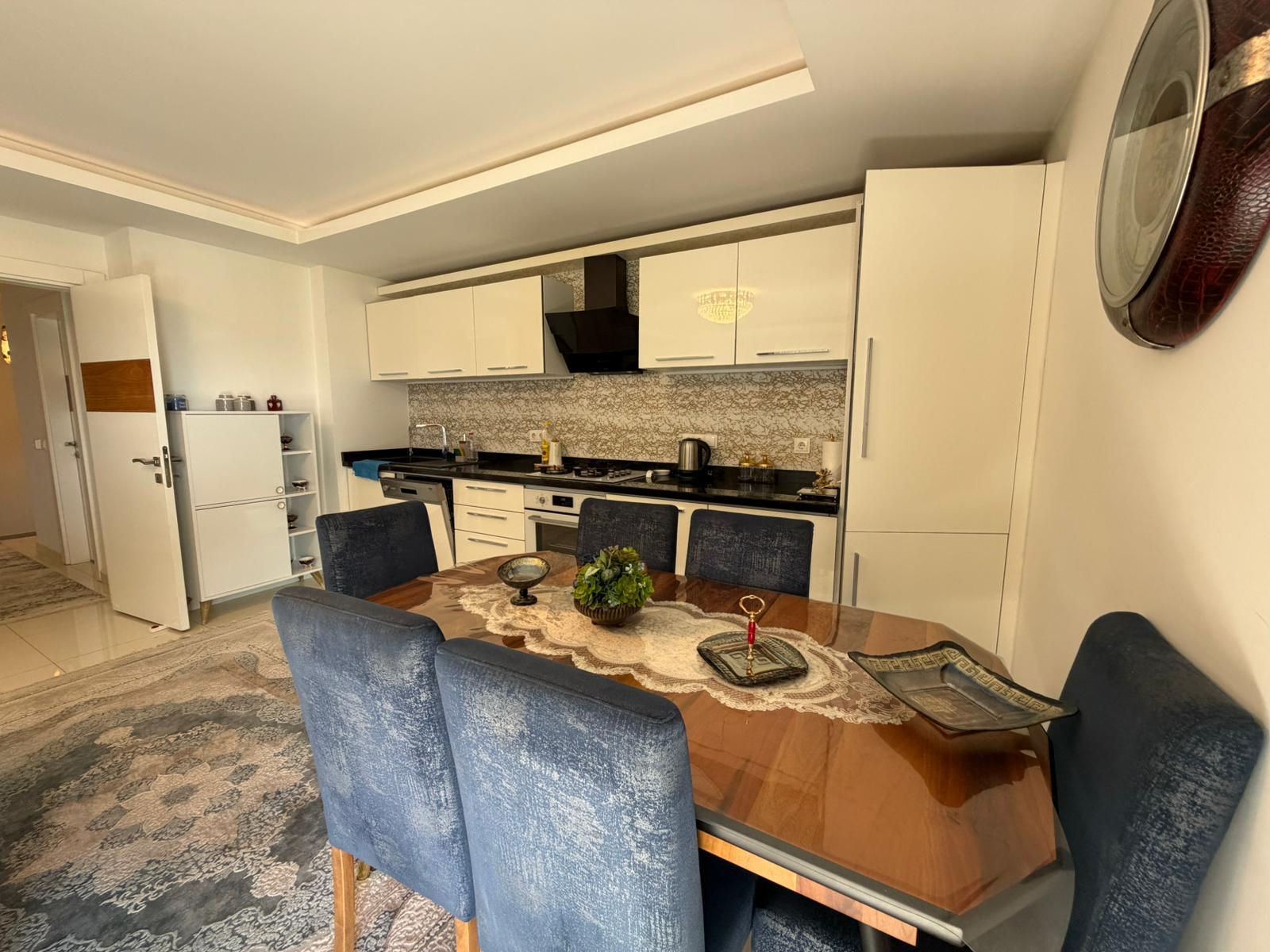 Просторный меблированный дуплекс 3+1 в Аланье, 350 м от пляжа Клеопатра - Фото 7