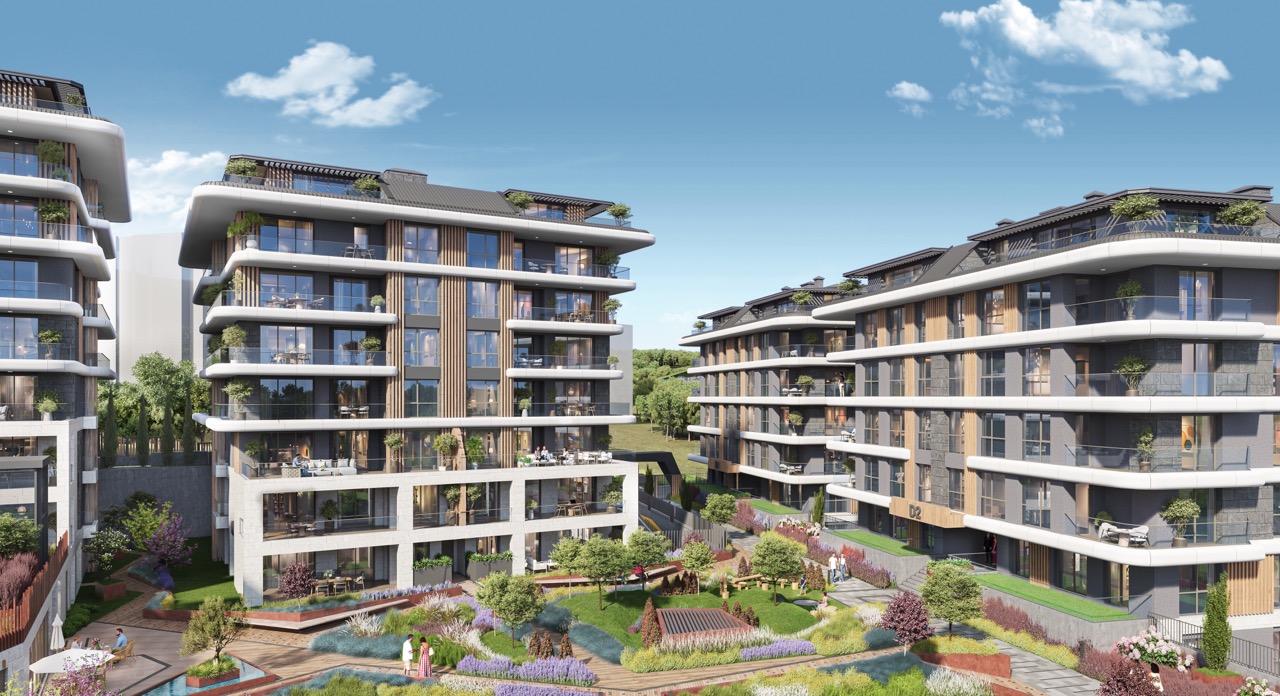 Малоэтажный премиальный жилой комплекс в районе Этилер рядом с Босфором - Фото 7