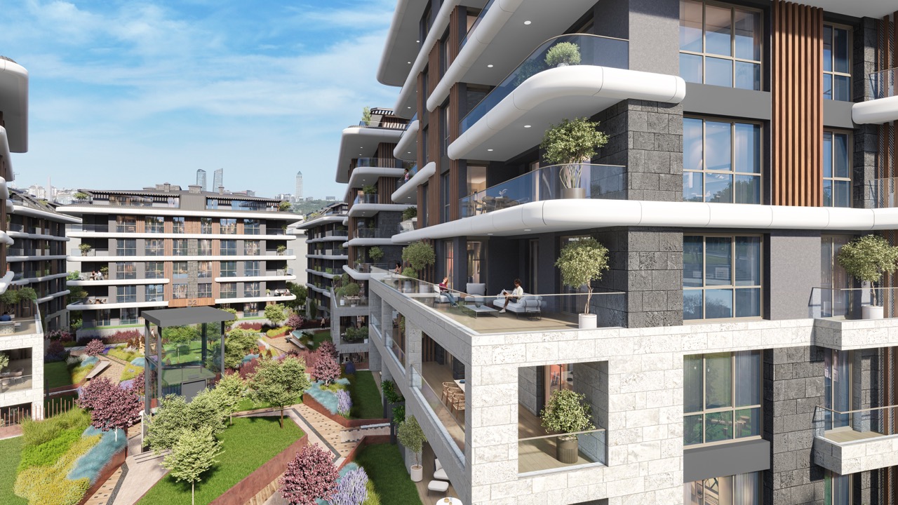 Малоэтажный премиальный жилой комплекс в районе Этилер рядом с Босфором - Фото 6