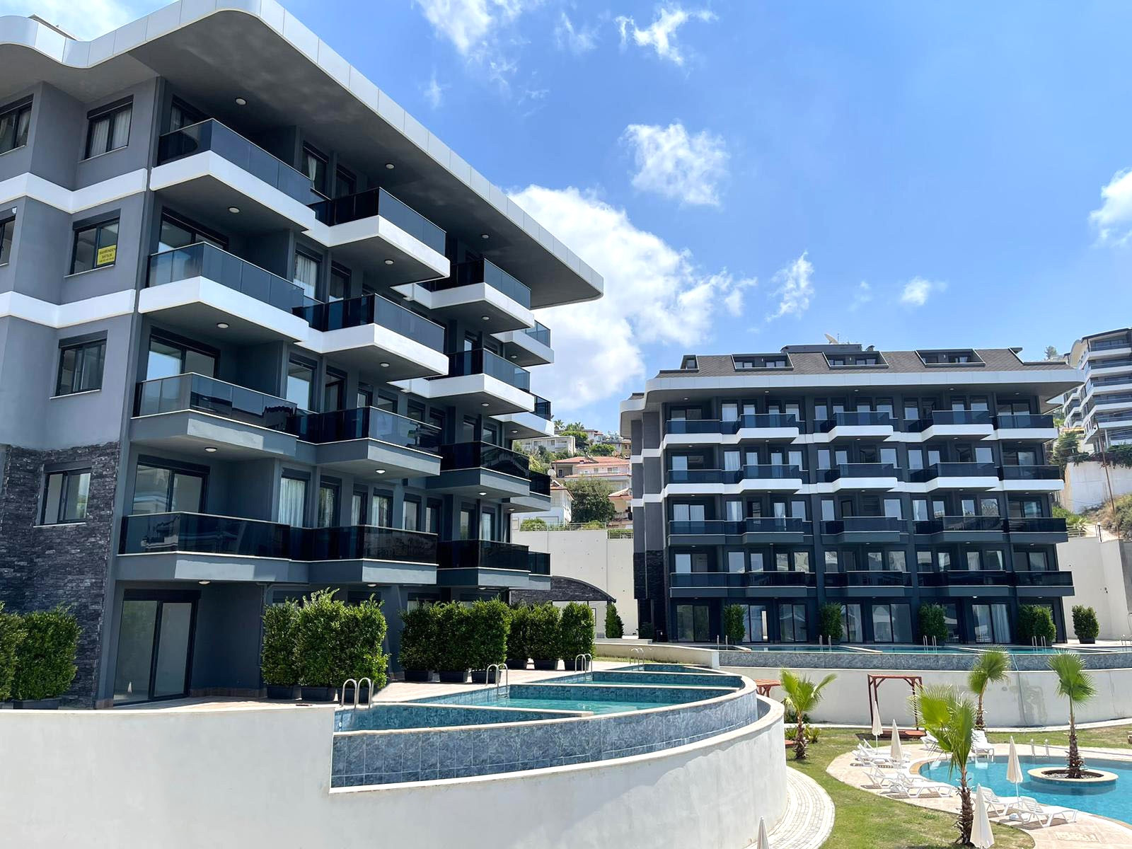 Квартира 1+1 в Алании в районе Каргыджак с мебелью и инфраструктурой