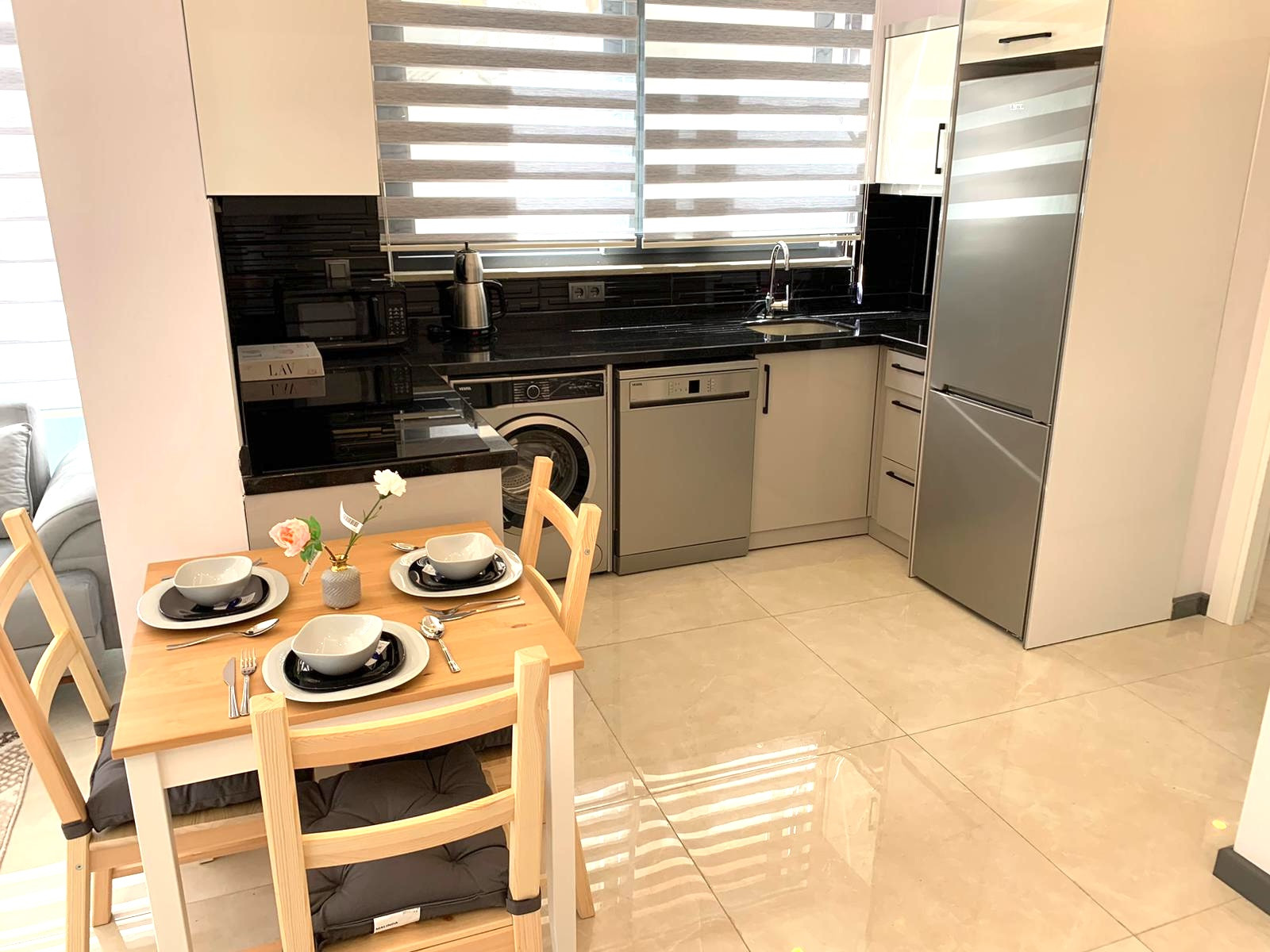 Меблированная квартира 1+1 в центре Аланьи, 200 м до пляжа - Фото 8