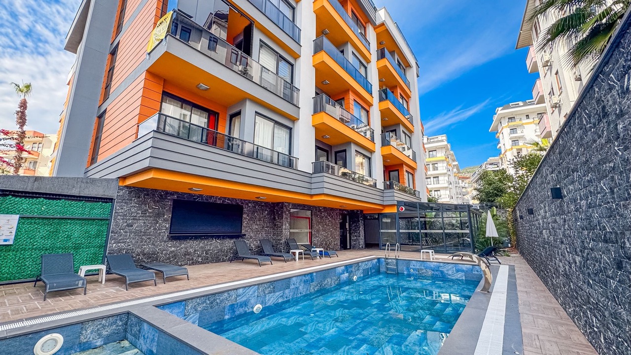 Квартира 1+1 в центре Аланьи в 450 метрах от моря - Фото 9