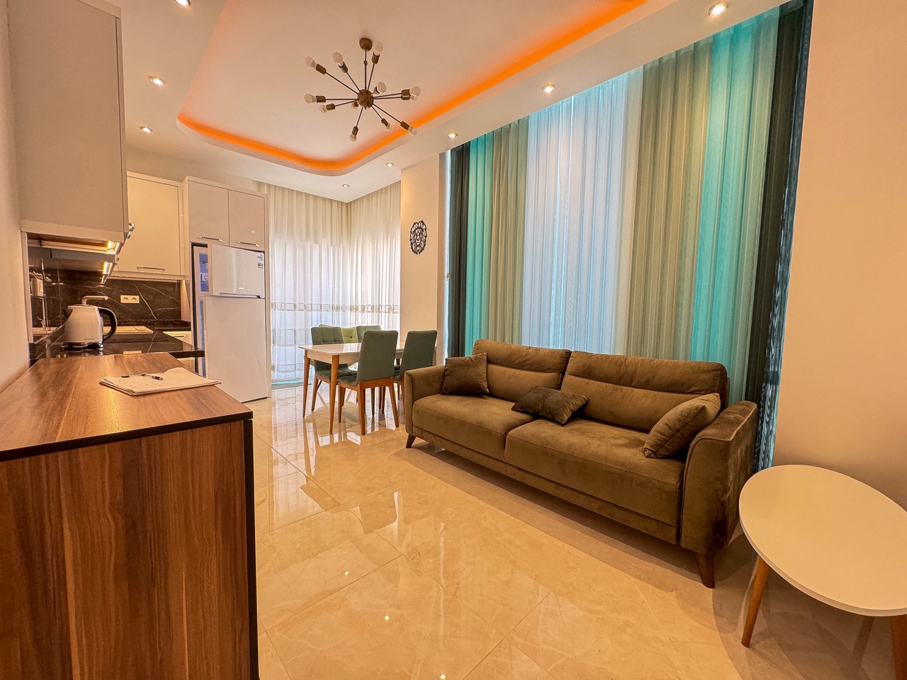 Меблированная квартира 1+1 в Махмутларе, 450 м от моря - Фото 16