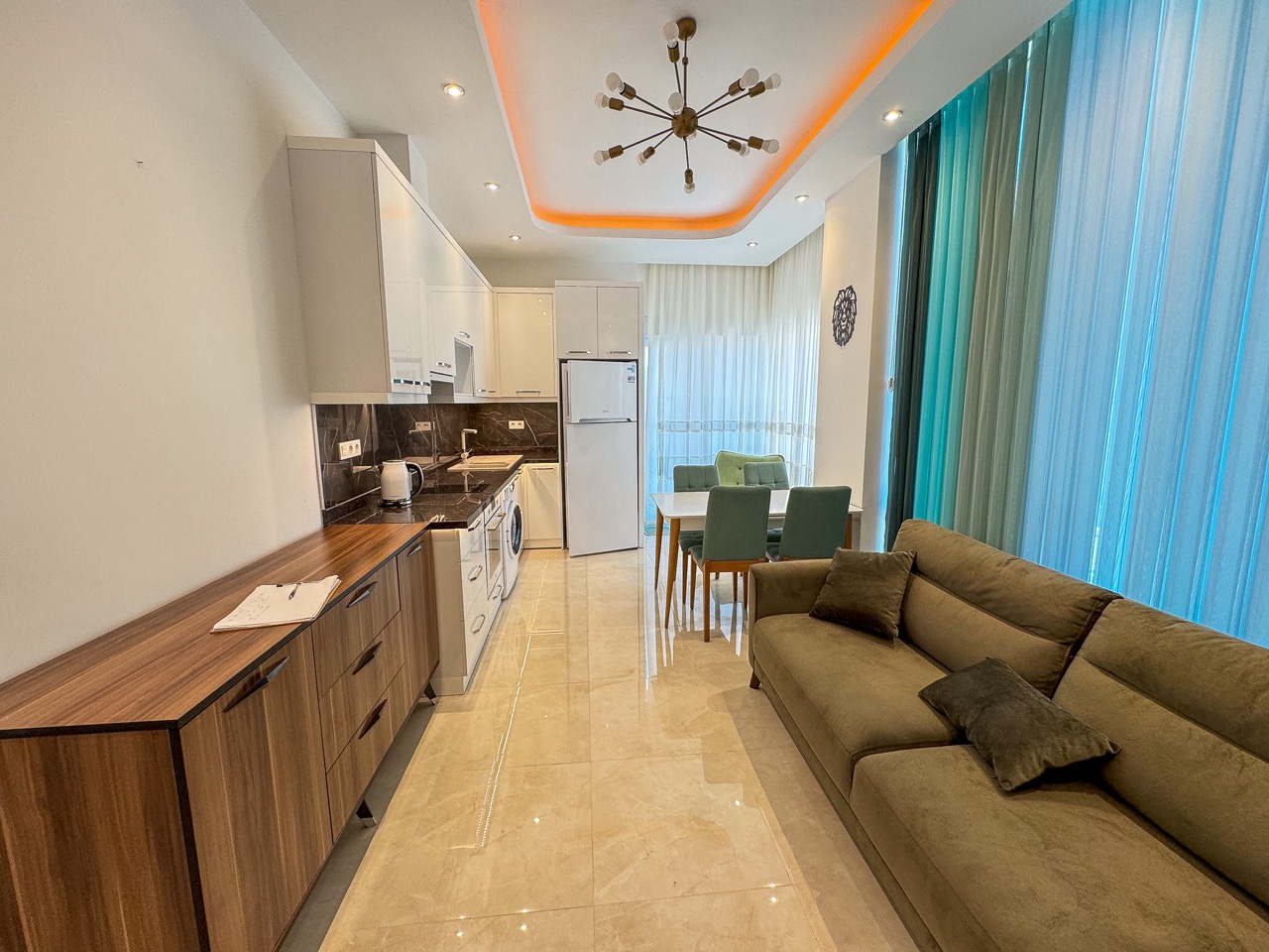 Меблированная квартира 1+1 в Махмутларе, 450 м от моря - Фото 17