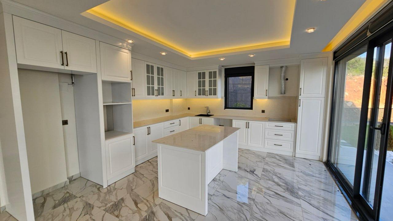Вилла 5+1 с панорамным видом на море и крепость Алании в районе Тепе - Фото 6
