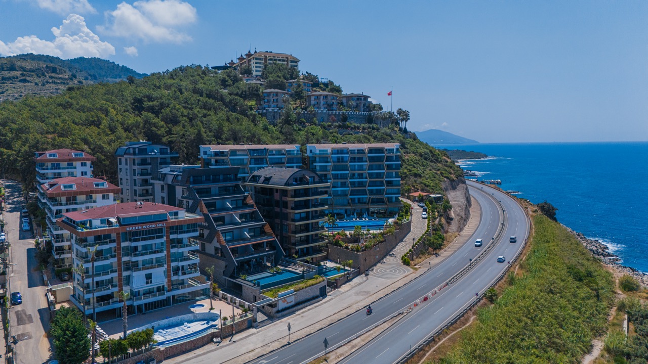 Просторная квартира 2+1 площадью 180 м² с видом на море в Каргыджаке