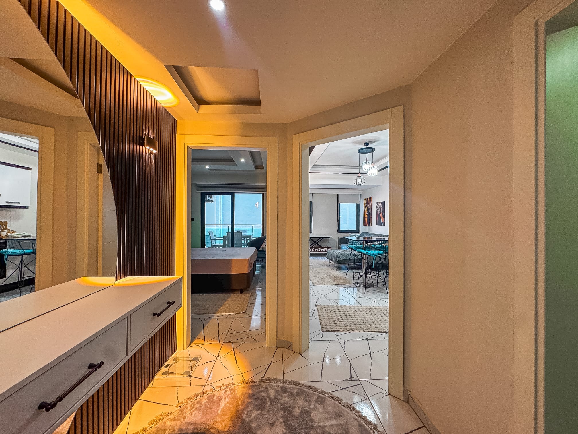 Апартаменты 1+1 в 300 метрах от пляжа в центре Алании - Фото 17