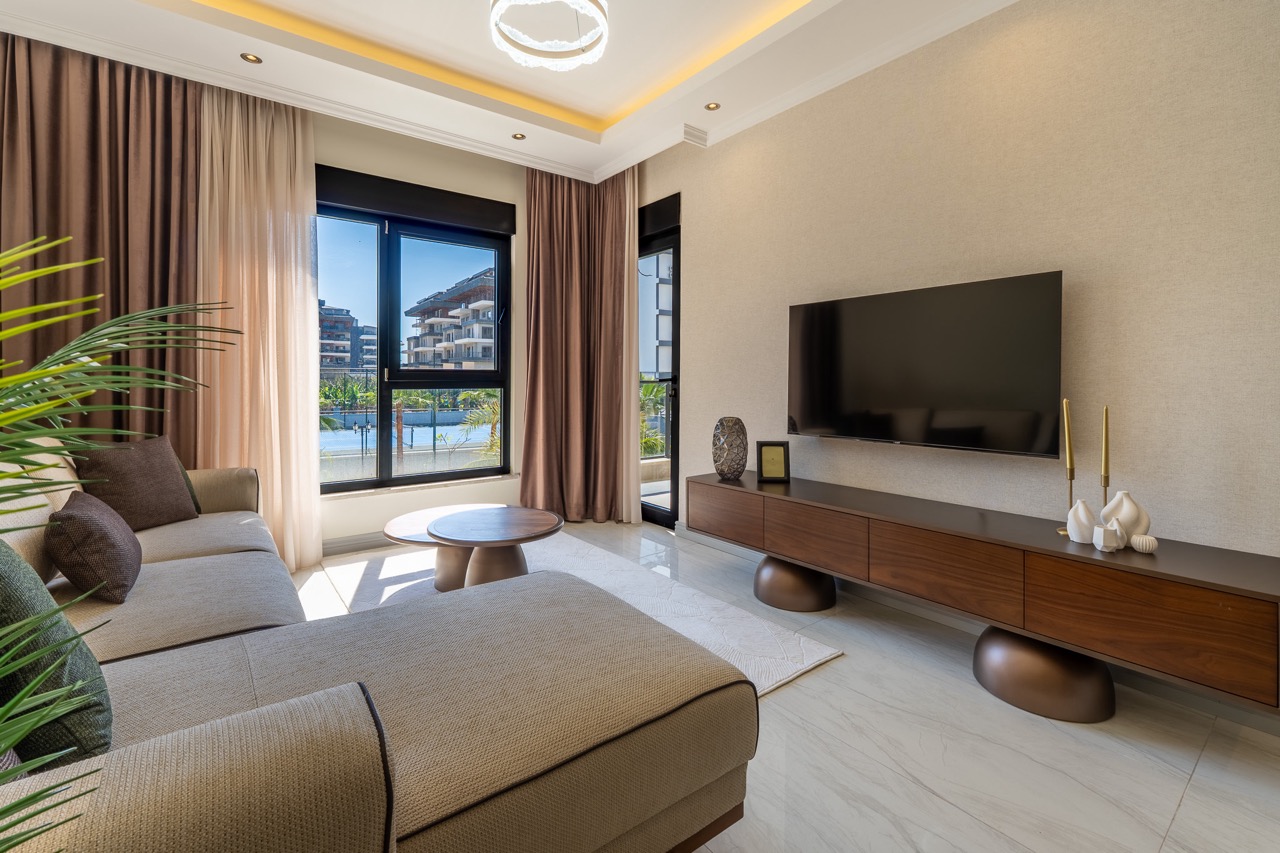 Меблированные апартаменты 1+1 в 250 метрах от моря в районе Каргыджак - Фото 4