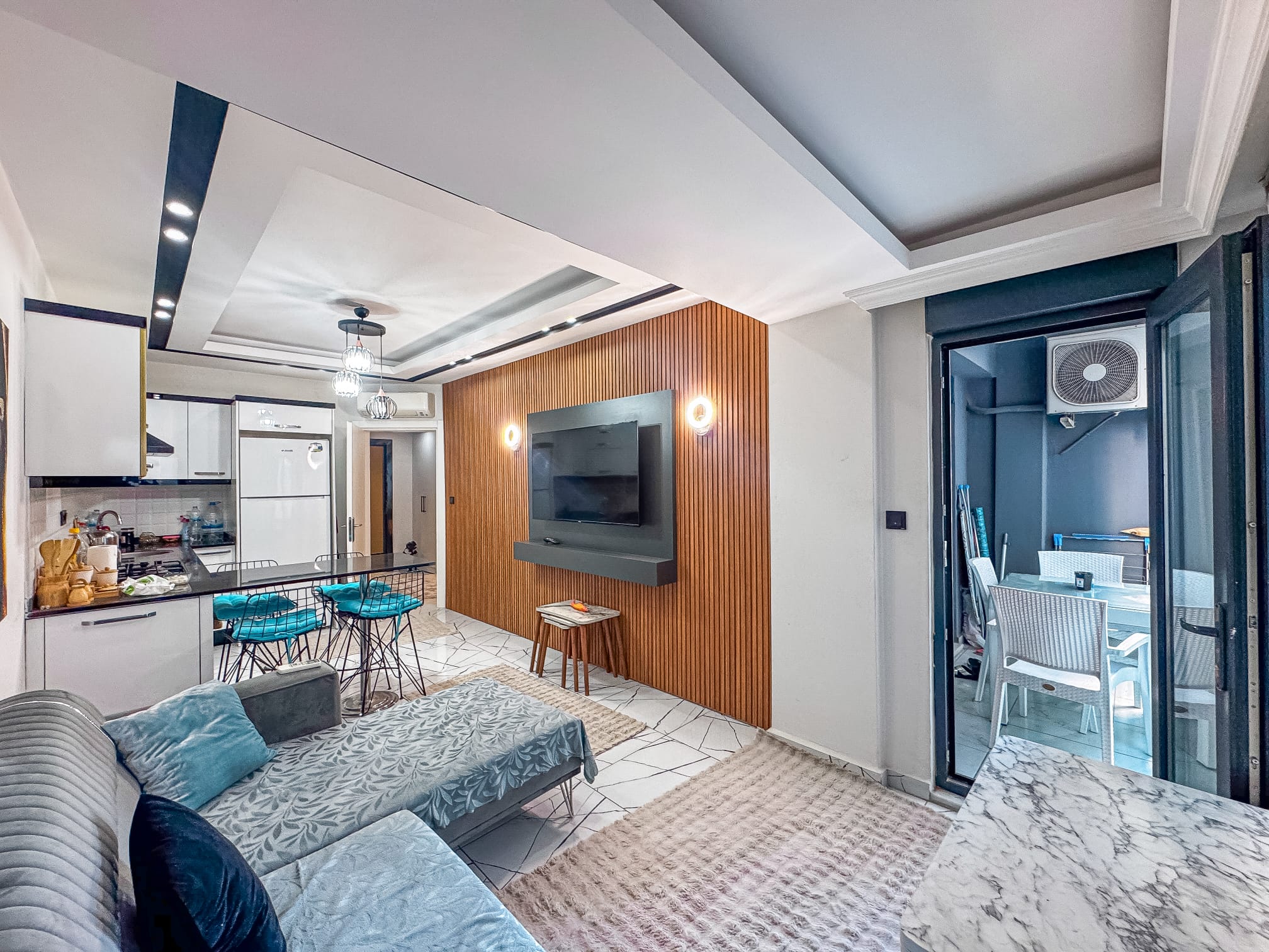 Апартаменты 1+1 в 300 метрах от пляжа в центре Алании - Фото 10