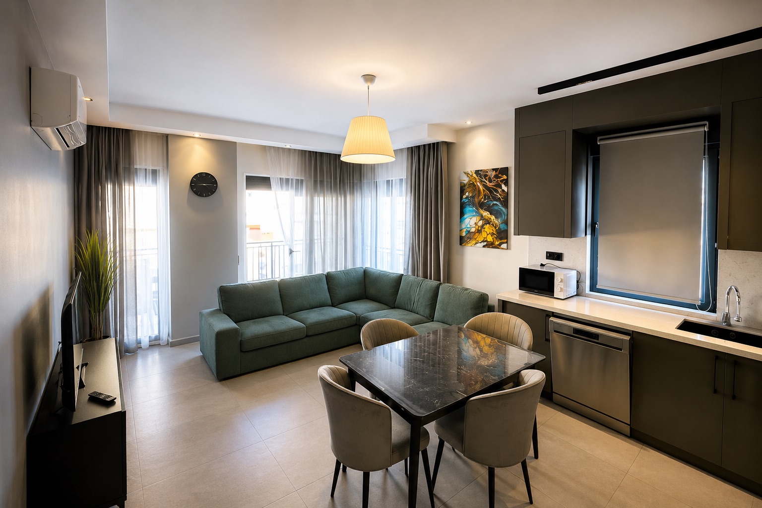 Квартира 2+1 с мебелью в 200 метрах от моря в центре Аланьи - Фото 2
