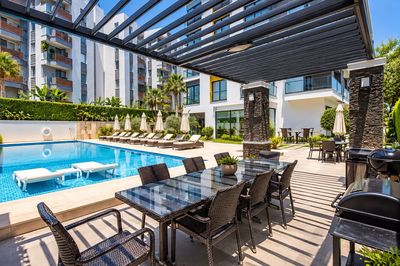 Меблированная квартира 1+1 площадью 70 м² в 150 м от пляжа в Оба - Фото 3