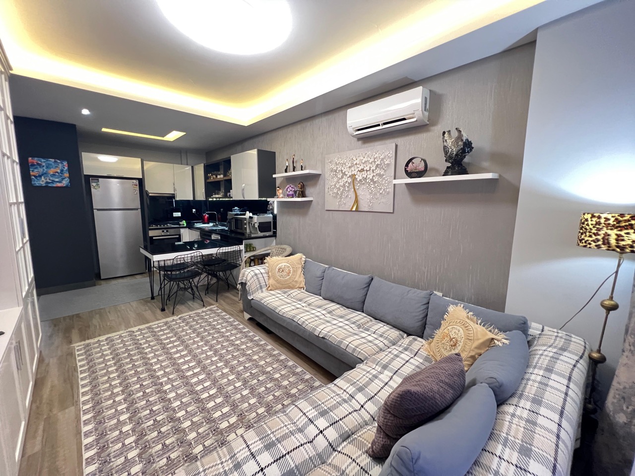 Меблированная квартира 1+1 в 300 метрах от пляжа в Махмутларе - Фото 12