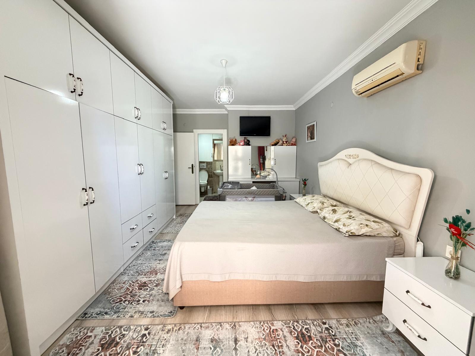 Меблированная квартира 2+1 в 350 м от пляжа в Махмутларе - Фото 9