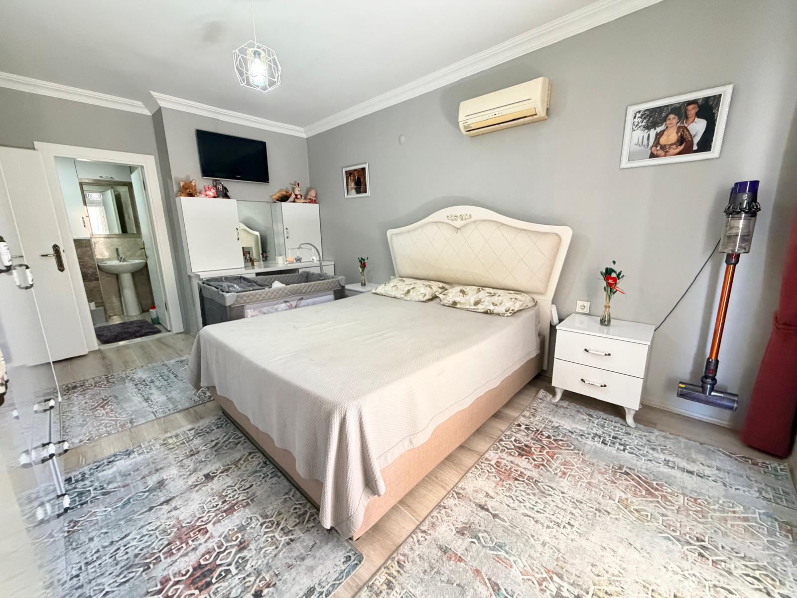 Меблированная квартира 2+1 в 350 м от пляжа в Махмутларе - Фото 10